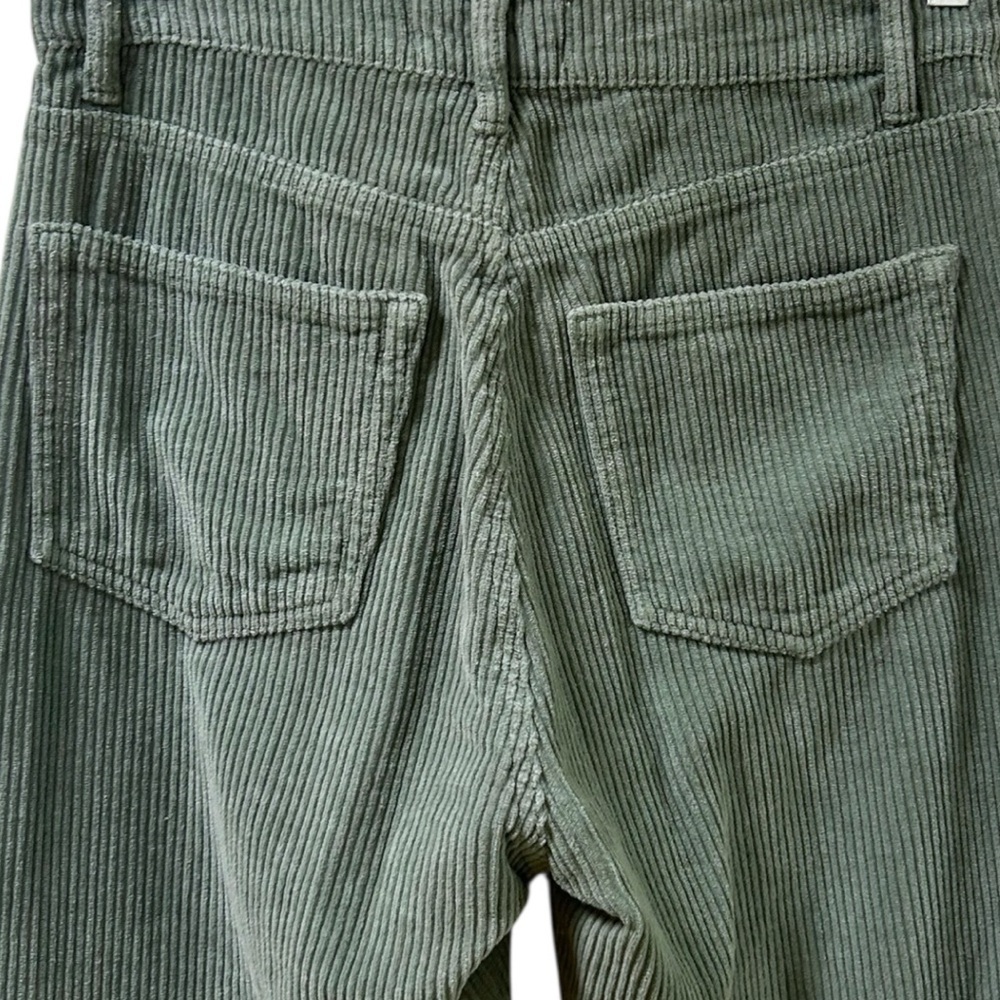 Reformation - Women’s  ‘Cynthia’ Straight Corduroy Pants in Moss Green, Size 27 - Picture 11 of 13